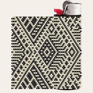Beaded Lighter Cover Pattern, Even Count Peyote Stitch (PDF Pattern)