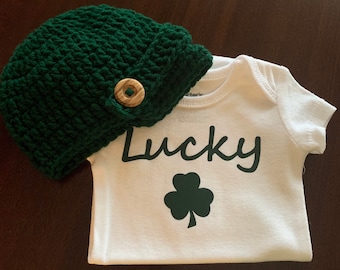Irish Baby Boy hat and tee shirt