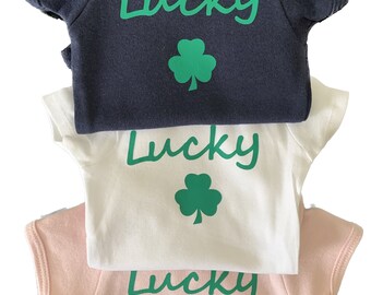 Shamrock Baby Bodysuit: Lucky Irish Newborn Gift