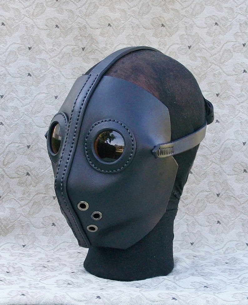 Leather Mask Made To Order SCI FI Full face coverage Etsy