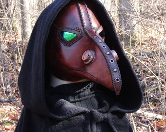 Plague Doctor Mask Leather Made to Order Post Apocalyptic Steampunk Cosplay Mortal Engines Star Wars Thor Ragnarok Mystic LARP Cosplay