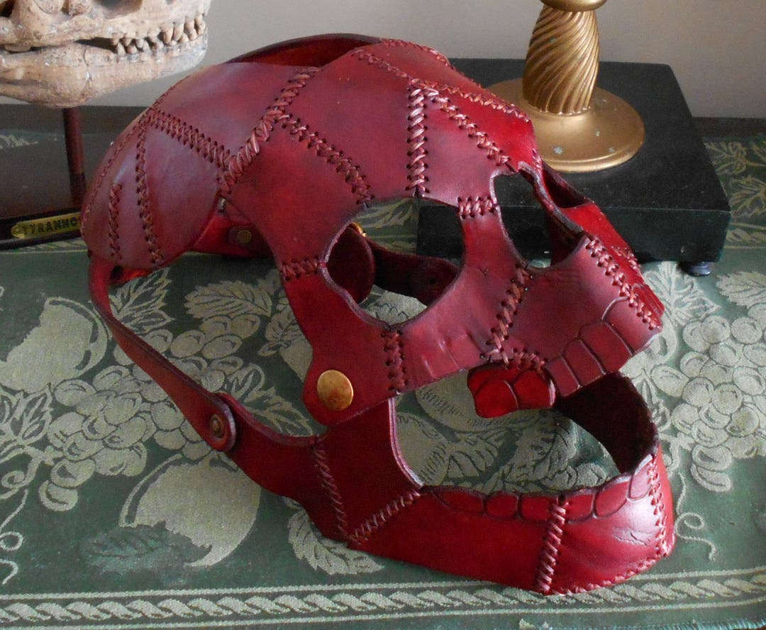 Made to Order Leather Skull Mask Oddity Functional Wearable Art