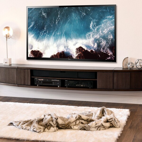 Floating Entertainment Center Etsy