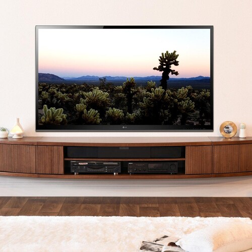 Curved Wall Mount Floating Entertainment Center TV Stand Arc Etsy