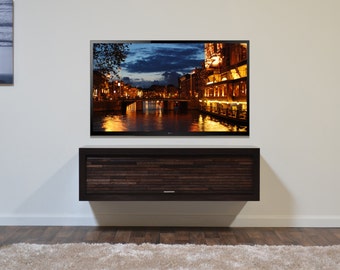 Espresso entertainment 2024 center wall unit