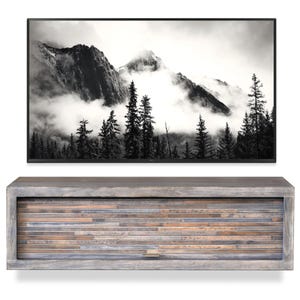 Gray Floating TV Stand Entertainment Center - ECO GEO Lakewood