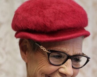 Midcentury Union Made Merrimac Merri Soie Brushed Wool Cloche Hat with Grograin Bow