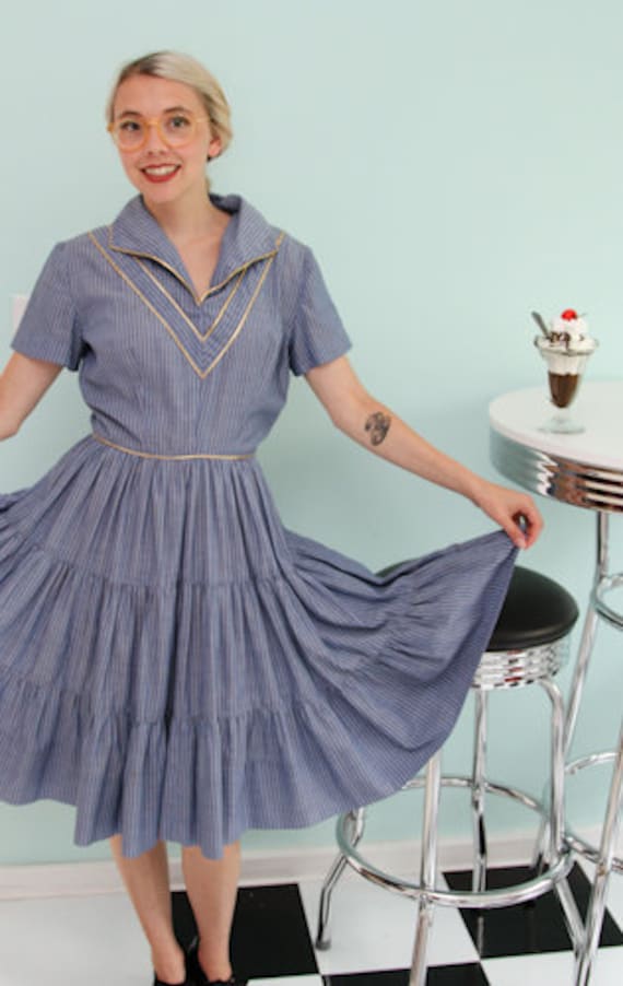 cotton patio dress - Maxi-Length Patio Dress