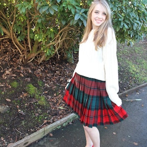 1950's Pendleton Turnabout Pleated Wool Skirt - The Reversible Skirt image 5