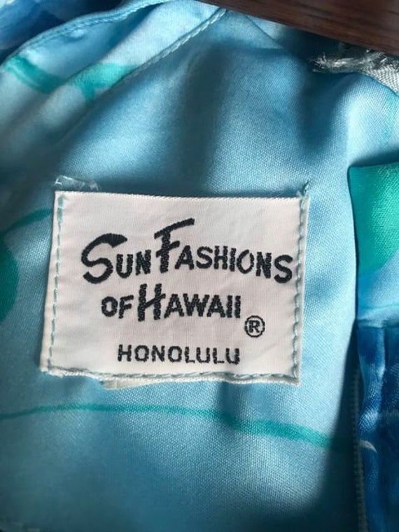 1960's Sun Fashions of Hawaii Honolulu Maxi Dress - image 10