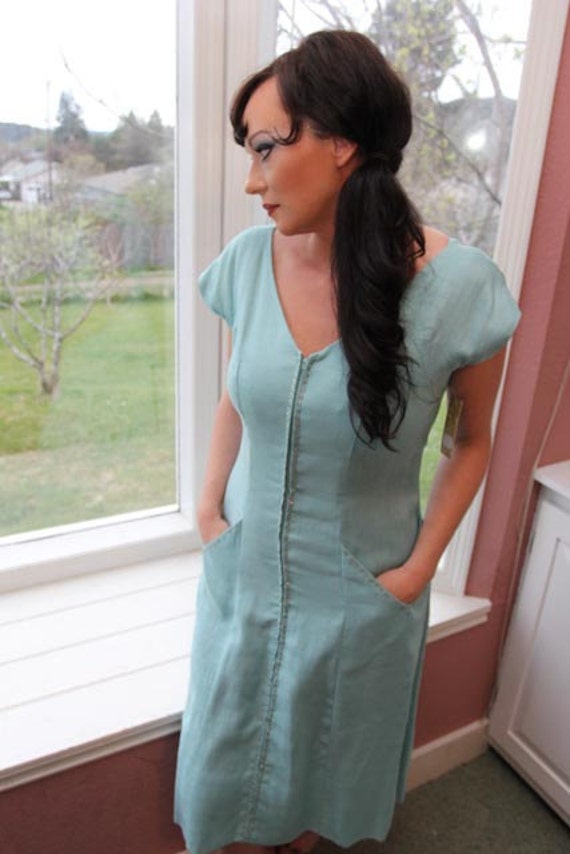1950s shift dress