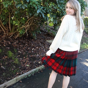1950's Pendleton Turnabout Pleated Wool Skirt - The Reversible Skirt image 7