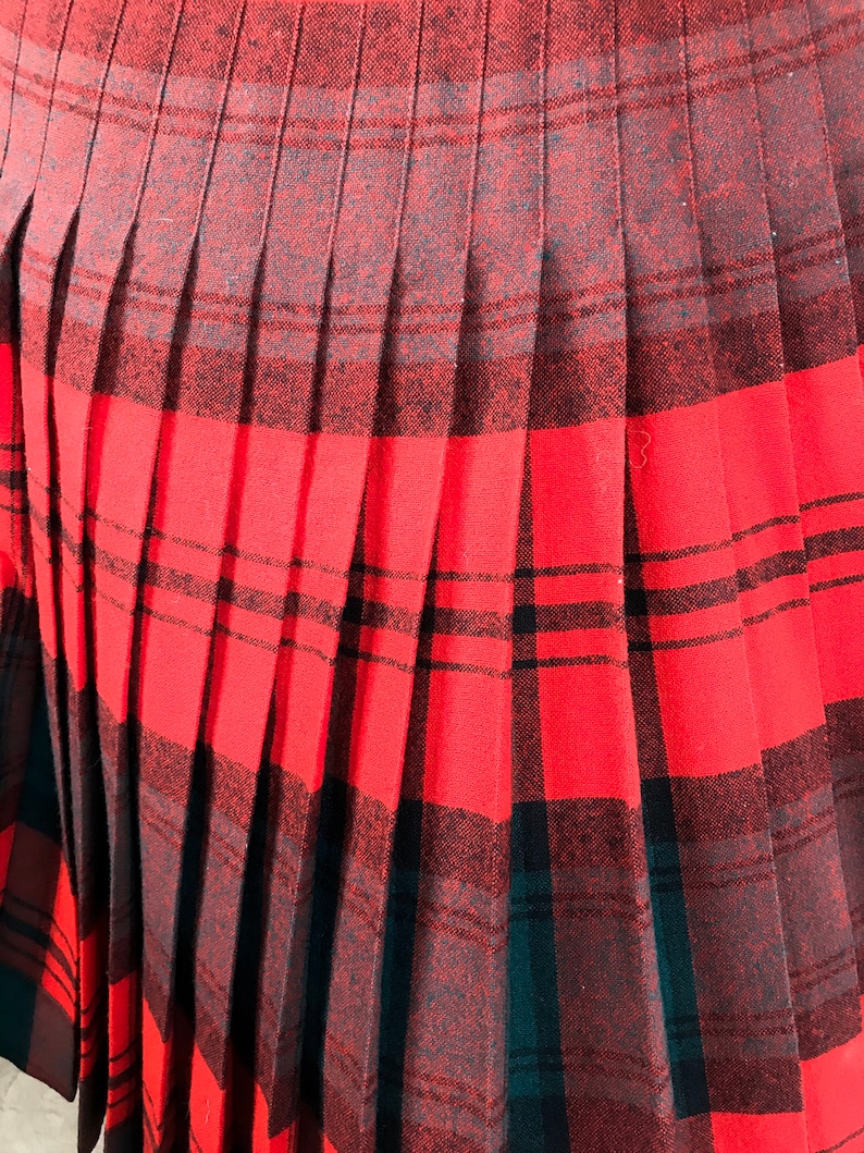 1950's Pendleton Turnabout Pleated Wool Skirt - The Reversible Skirt image 10