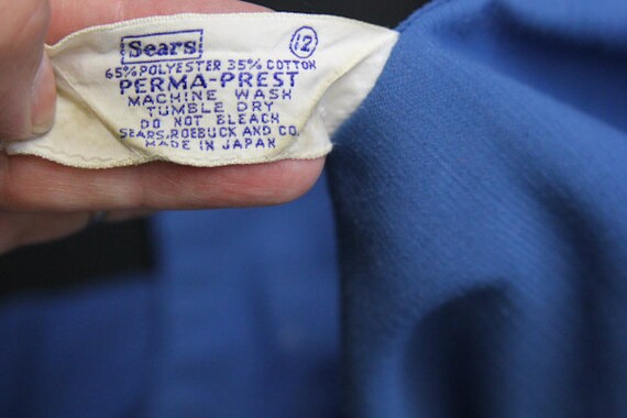 1960's Sears Perma-prest Pocketed Corduroy Duster… - image 7