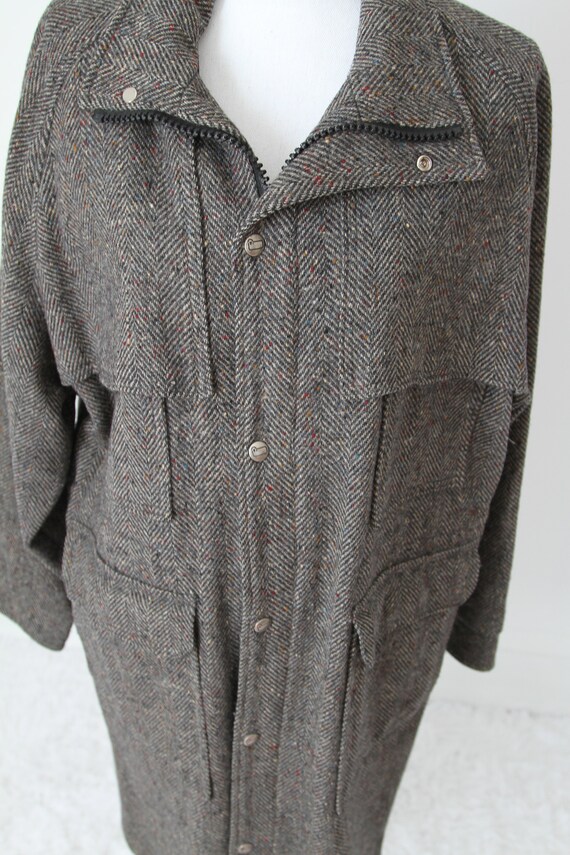 1960s Men's Woolrich Heavy Wool Overcoat in Size … - image 7