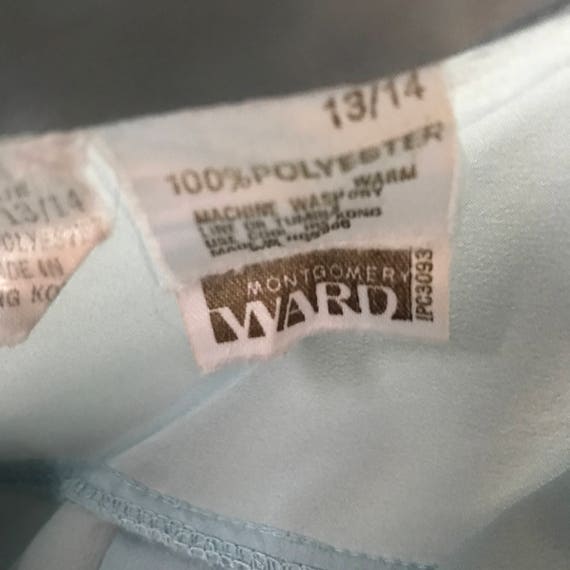 1960s Montgomery Wards Classic Long Sleeve Polyes… - image 5