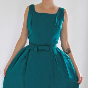 1940s Cocktail Dress with Coordinating Detachable Skirt, 40&#39;s Party Dress