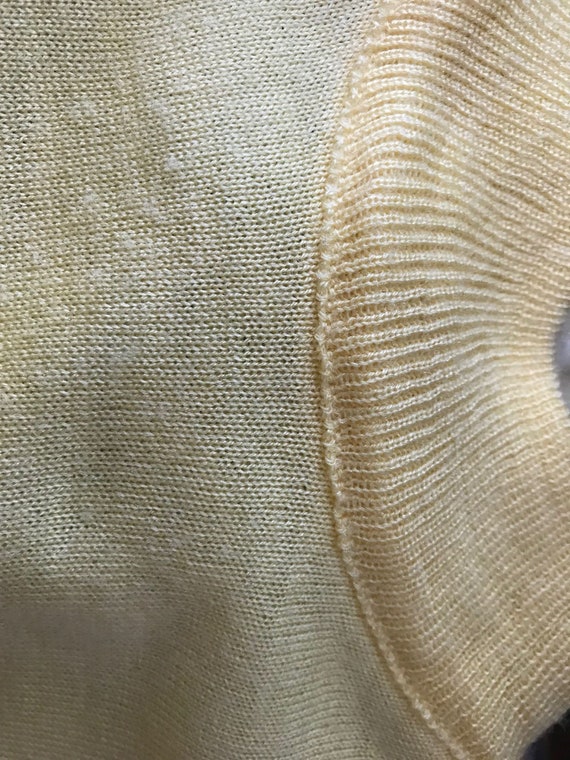 1960's Jersey Knit Short Sleeve Mock Turtleneck S… - image 6