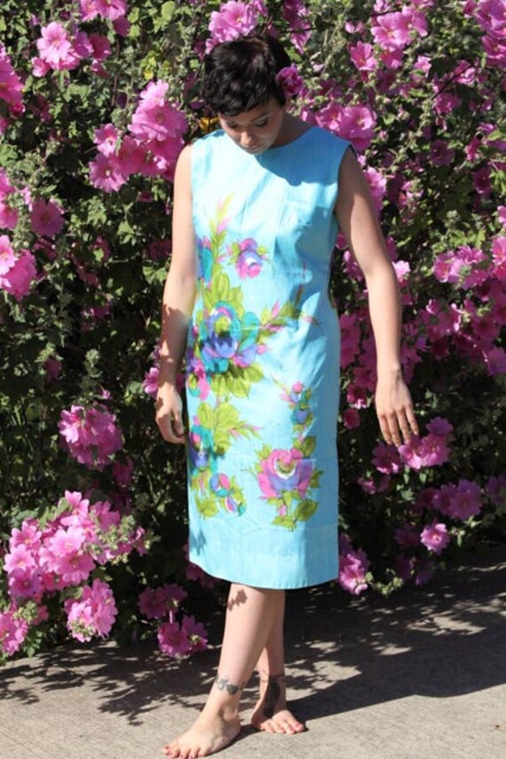 1960's Sleeveless Hawaiian Sun Dress is fully lin… - image 1