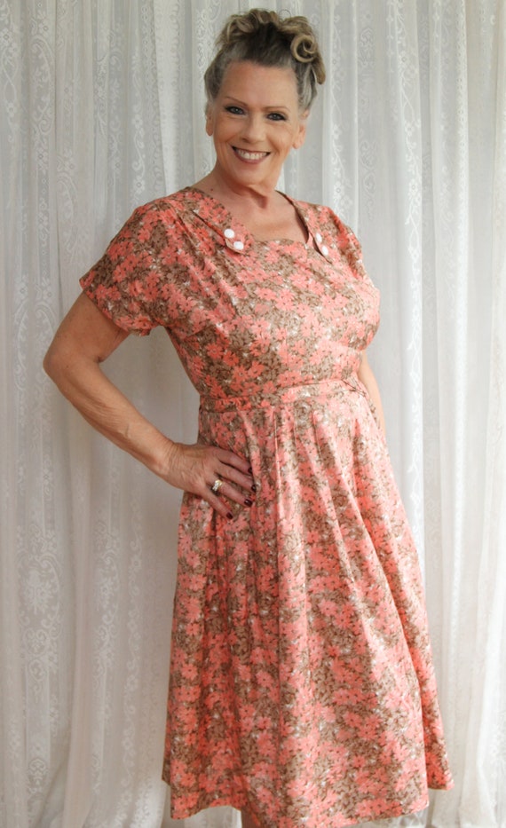 Mid Century Secretary Dress, 40's/50's Handmade Da