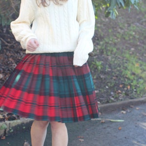 1950's Pendleton Turnabout Pleated Wool Skirt - The Reversible Skirt image 4