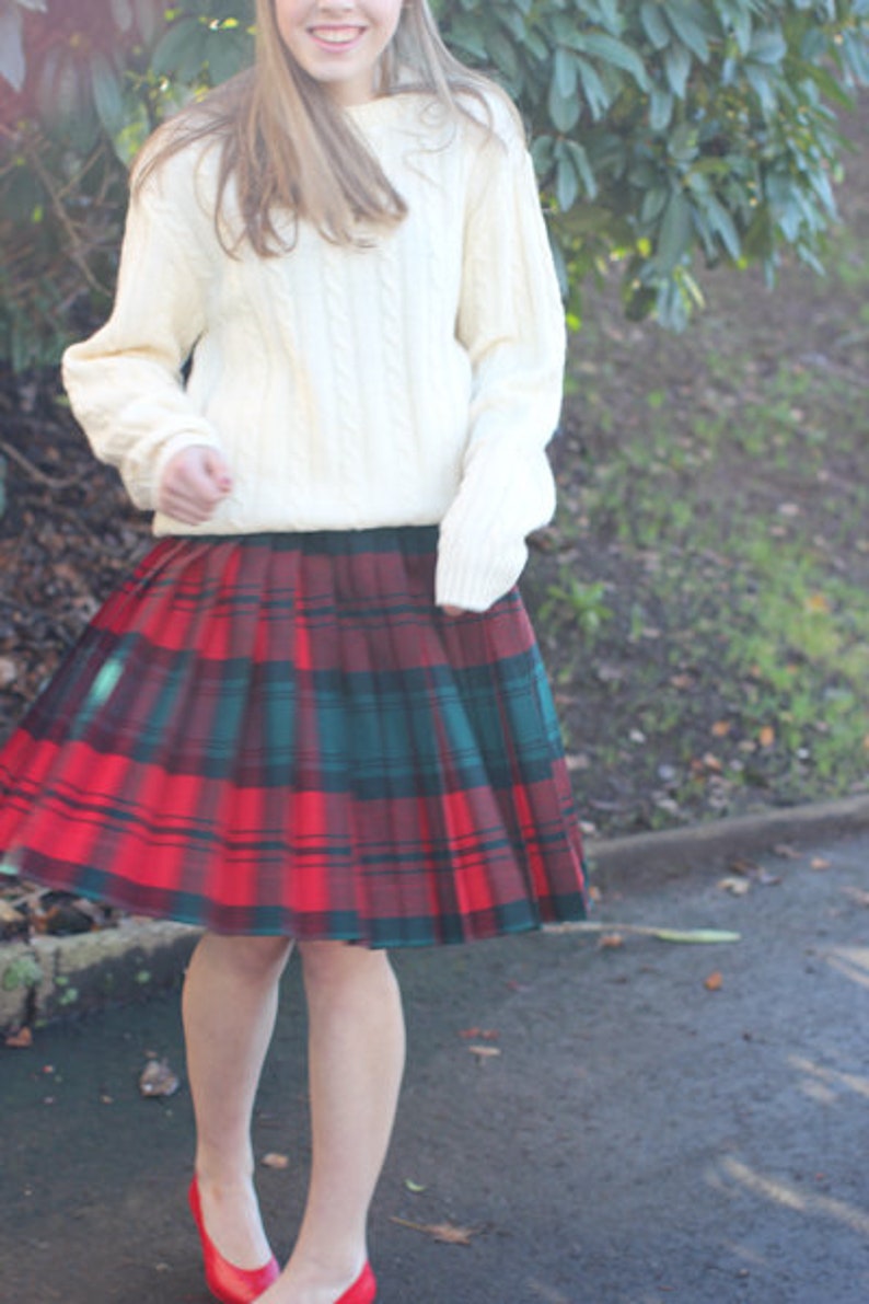 1950's Pendleton Turnabout Pleated Wool Skirt - The Reversible Skirt image 4
