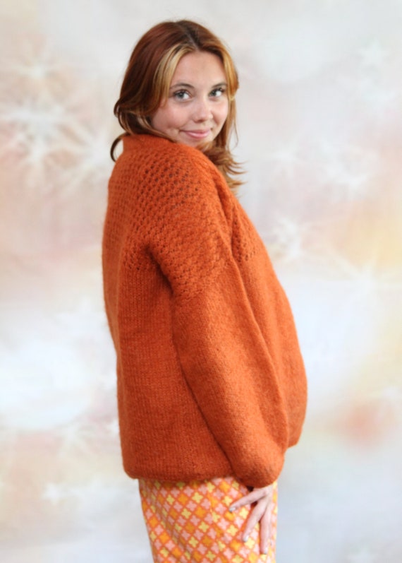 Vintage Handmade Pullover Mohair Sweater - image 5