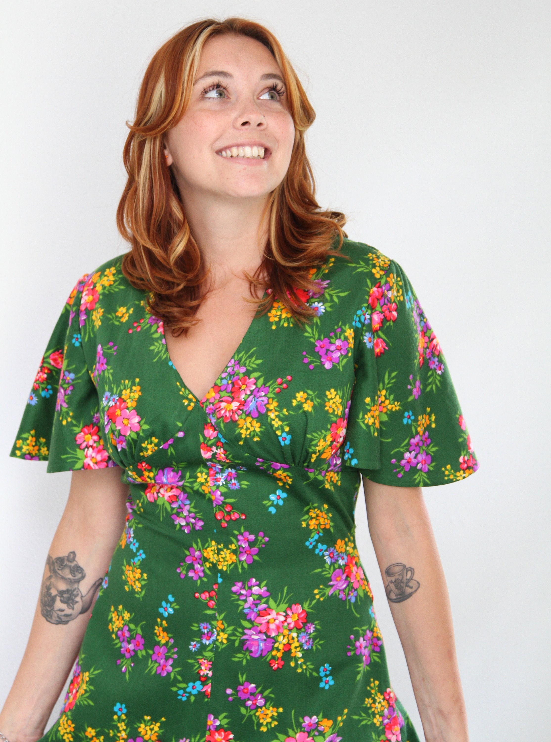sachin and babi light blue dress Empire Waist Everyday 1970s Vintage Dresses for Women for sale main image 0