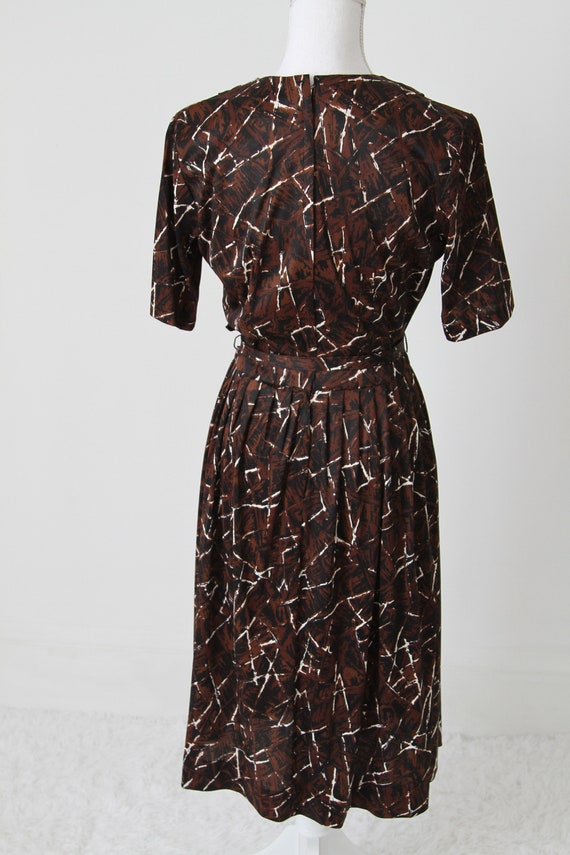 1950's Belted Jersey Secretary Dress by Kay Whitn… - image 10