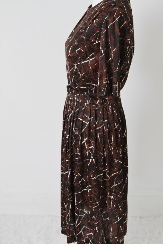 1950's Belted Jersey Secretary Dress by Kay Whitn… - image 9