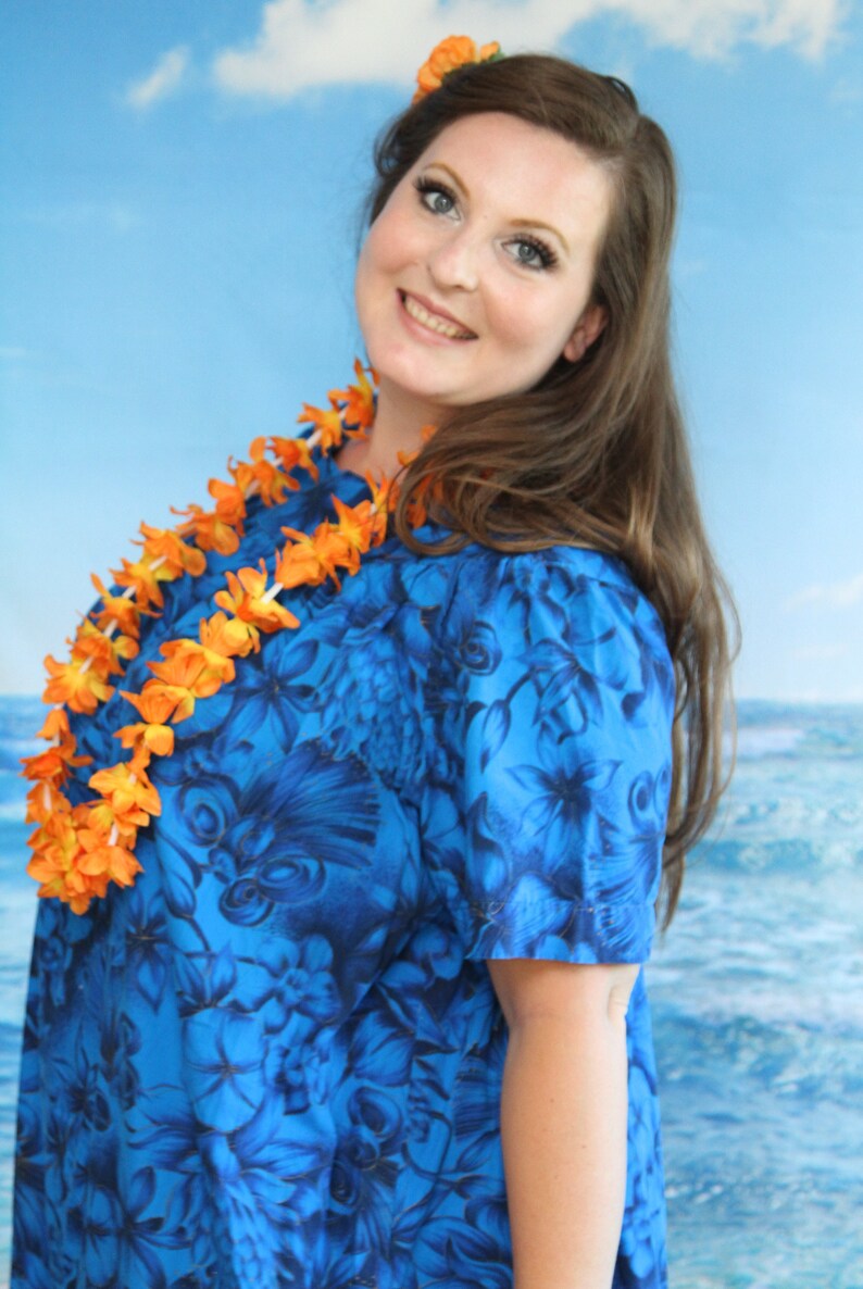 Vintage Full Length Muumuu House Dress 