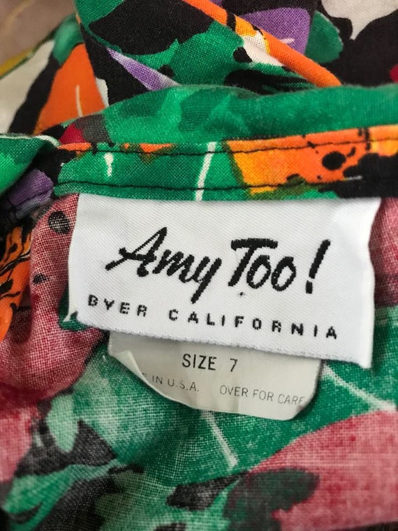 1980's Amy Too! vintage girl's dress in Size 7 Am… - image 7