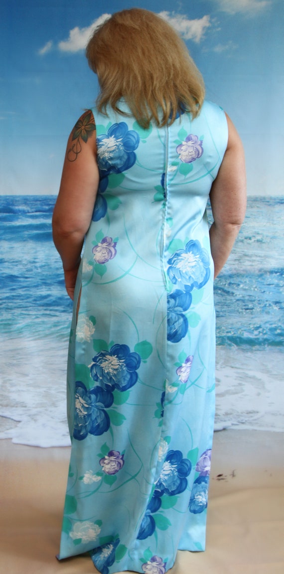 1960's Sun Fashions of Hawaii Honolulu Maxi Dress - image 3