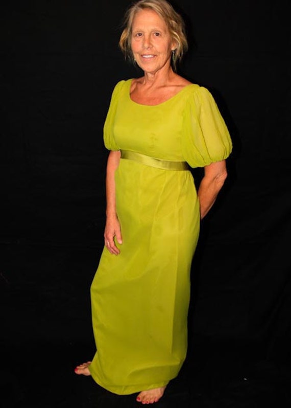 1950's Fully Lined and Empire Waist Maxi Bridesmai
