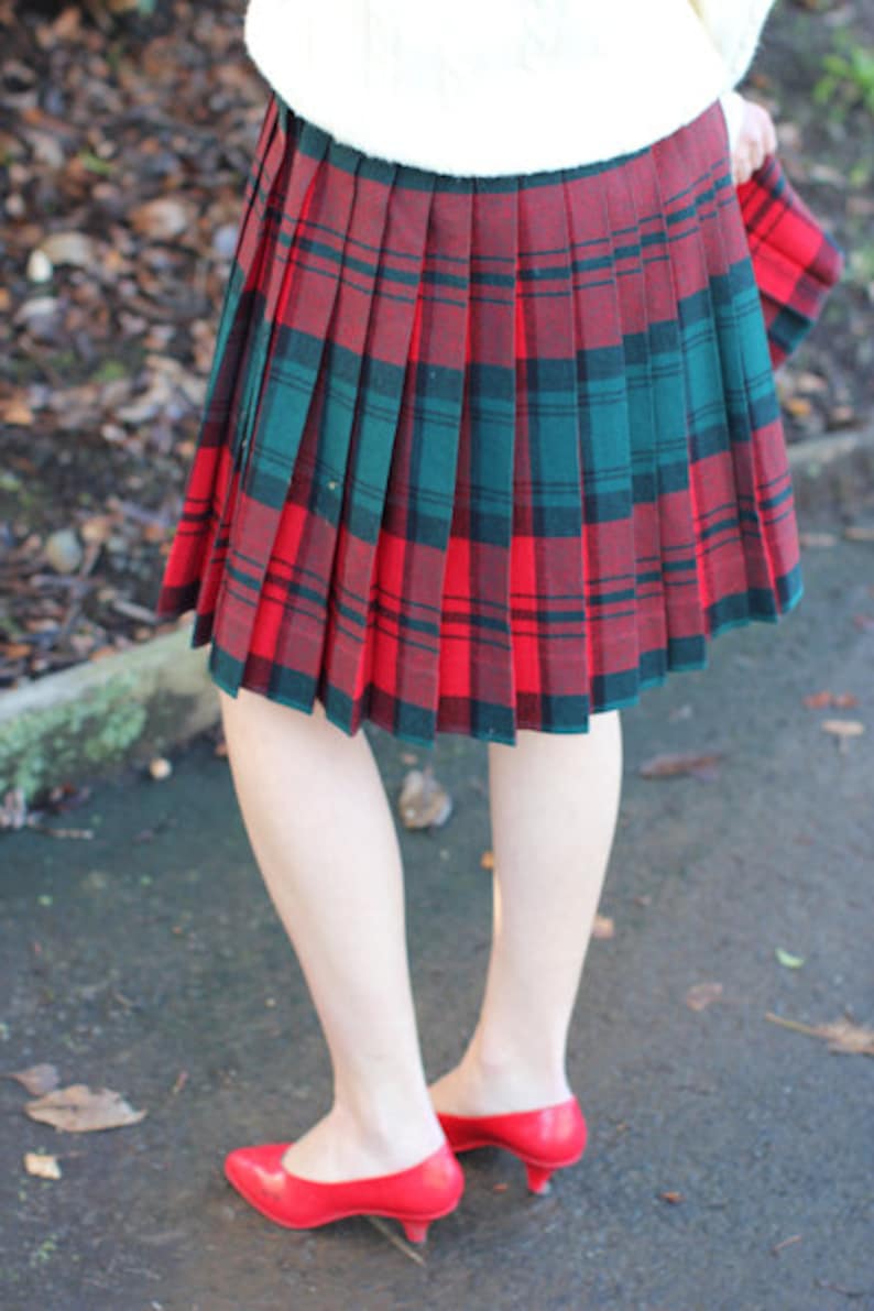 1950's Pendleton Turnabout Pleated Wool Skirt - The Reversible Skirt image 2