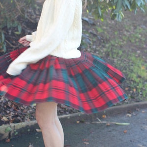 1950's Pendleton Turnabout Pleated Wool Skirt - The Reversible Skirt image 3
