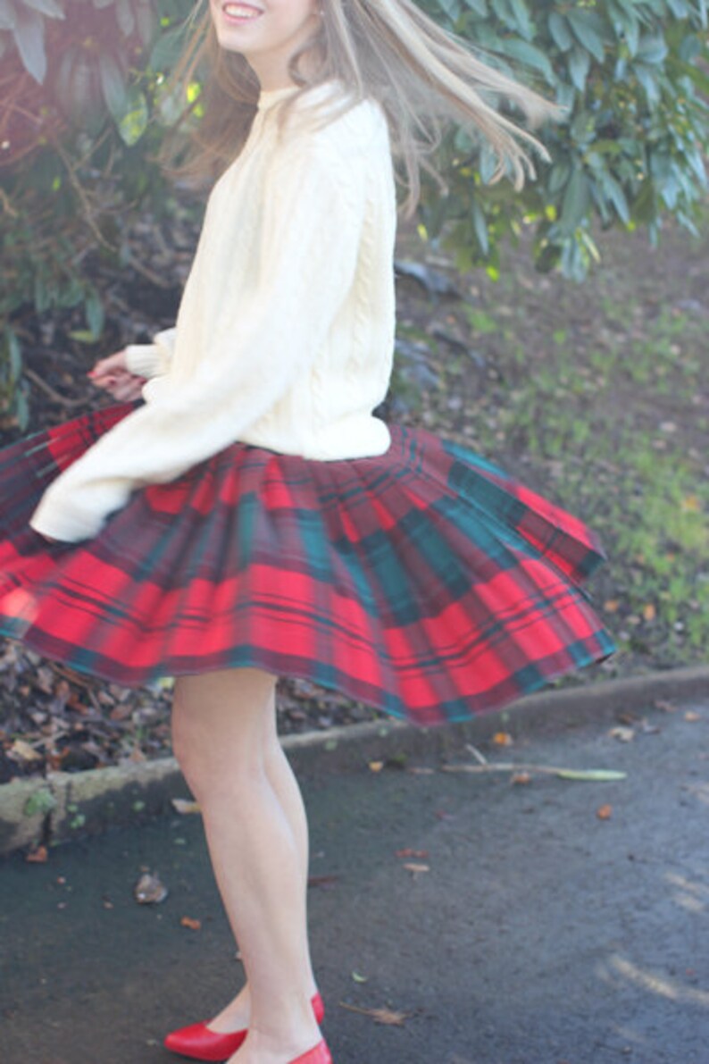 1950's Pendleton Turnabout Pleated Wool Skirt - The Reversible Skirt image 3