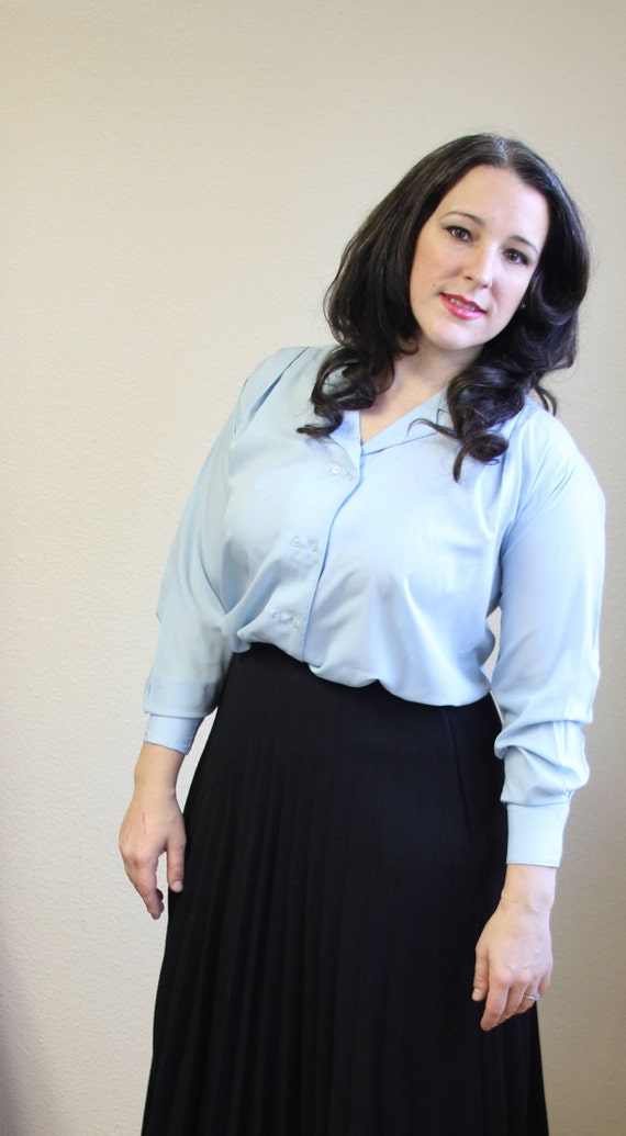 1960s Montgomery Wards Classic Long Sleeve Polyes… - image 4