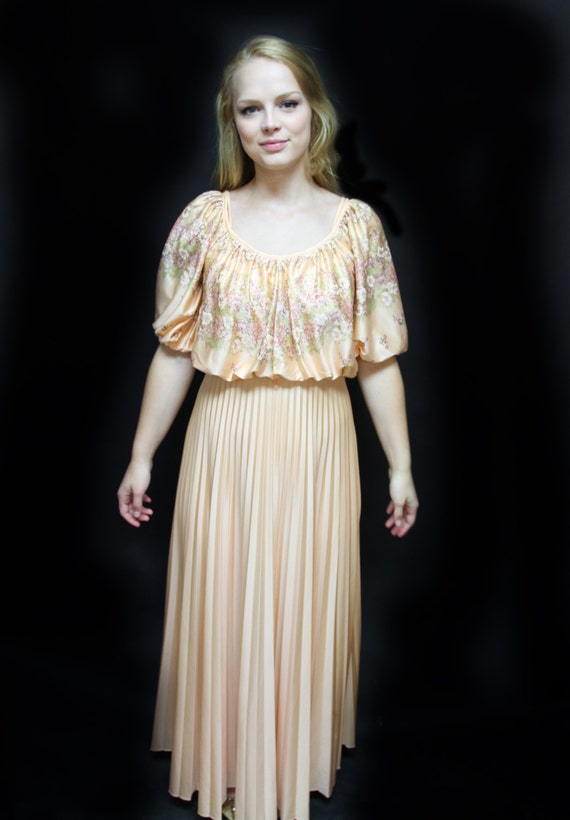 jc penney fall dresses jcpenney | Dresses | Vintage 7s Jc Penney Fashions Floral Dress 516 Small Single Stitch Paper Tag