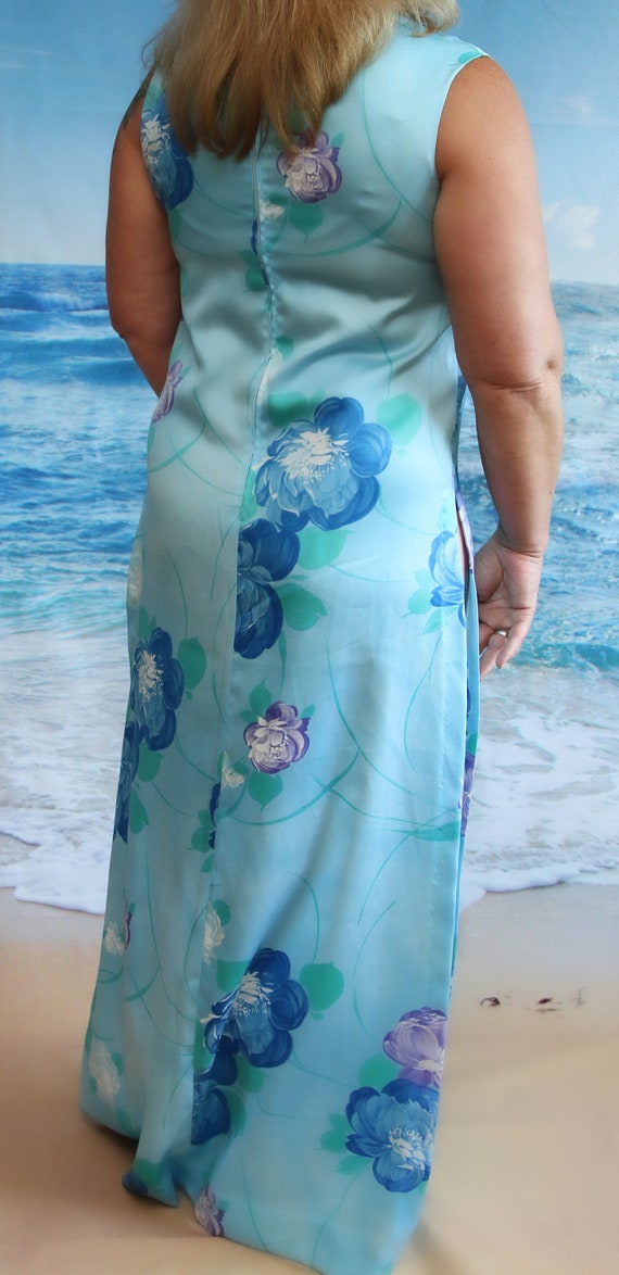 1960's Sun Fashions of Hawaii Honolulu Maxi Dress - image 9