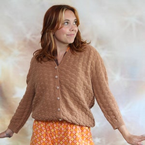1960s Vintage Unisex Button Front Cardigan Sweater