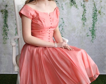1950's Emma Domb of California Bombshell Beautiful dress