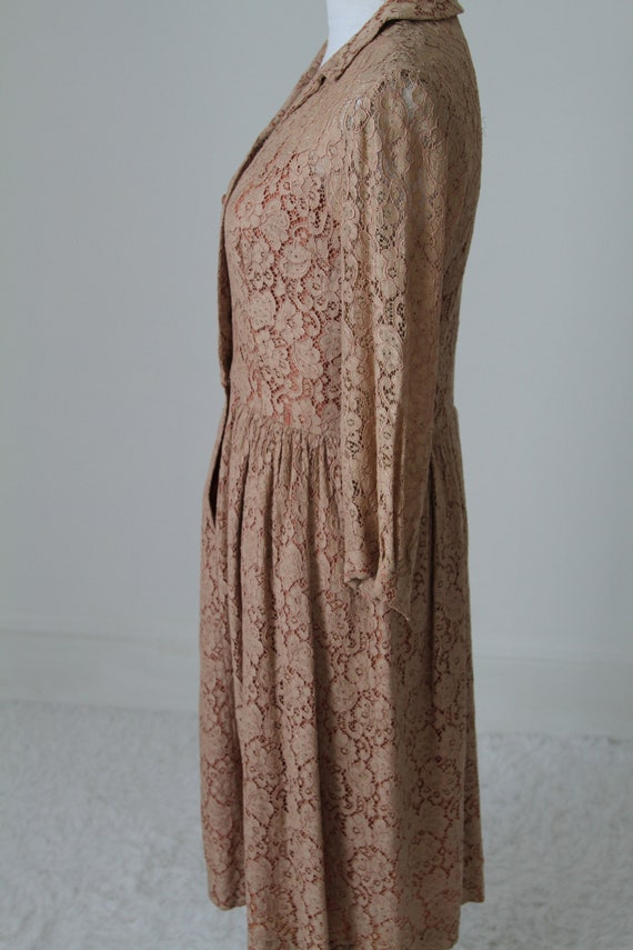 Vintage 1950s Lace Dress - image 6