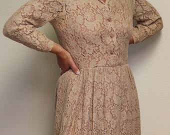 Vintage 1950s Lace Dress