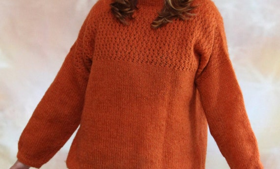 Vintage Handmade Pullover Mohair Sweater - image 10