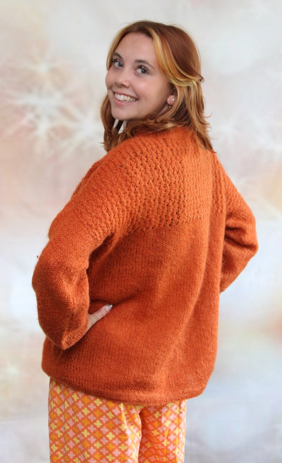 Vintage Handmade Pullover Mohair Sweater - image 6