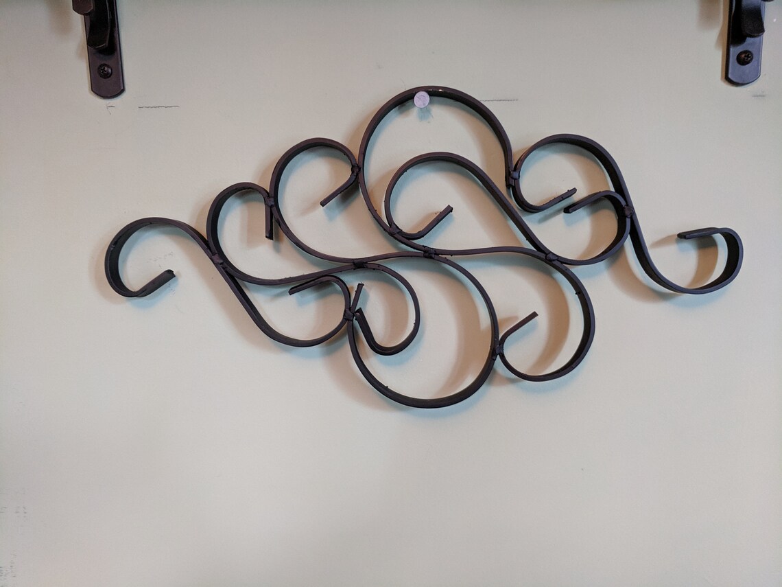 Metal Scroll Wall Hanging Etsy