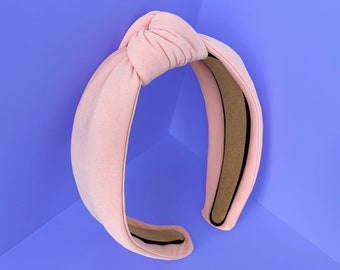 Baby Pink Turban Knot Hair Headband Handmade