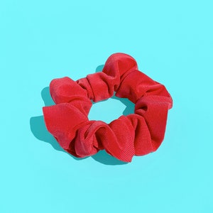 Coral Pink Hair Scrunchie Handmade