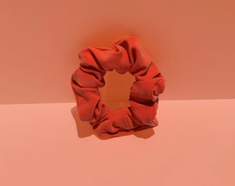 Orange Stretch ITY Hair Scrunchie Accessory